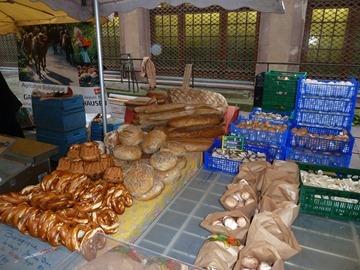 Bread and mushrooms