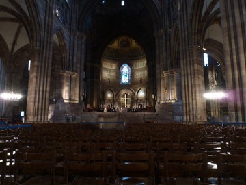 Inside the Strasbourg Cathedral